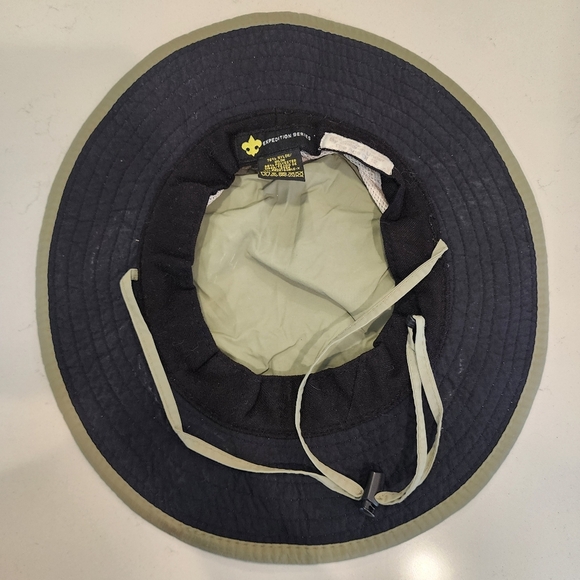 Boy Scouts Of America Kid's XXL Sage Green Floppy Mesh Breathable Sun Hat EUC - Picture 7 of 9
